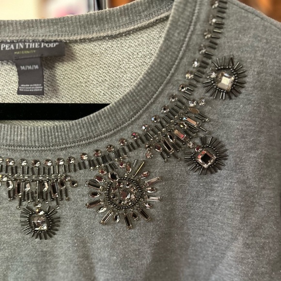 A pea in the pod maternity sweatshirt size m - Picture 4 of 9